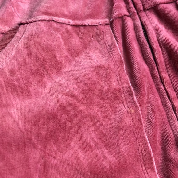 Wet Seal | Y2K Pink Velour Zip Up Hooded Vest | L - Picture 8 of 12